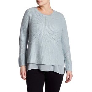 Lucky Brand Metallic Knit Pullover Size M